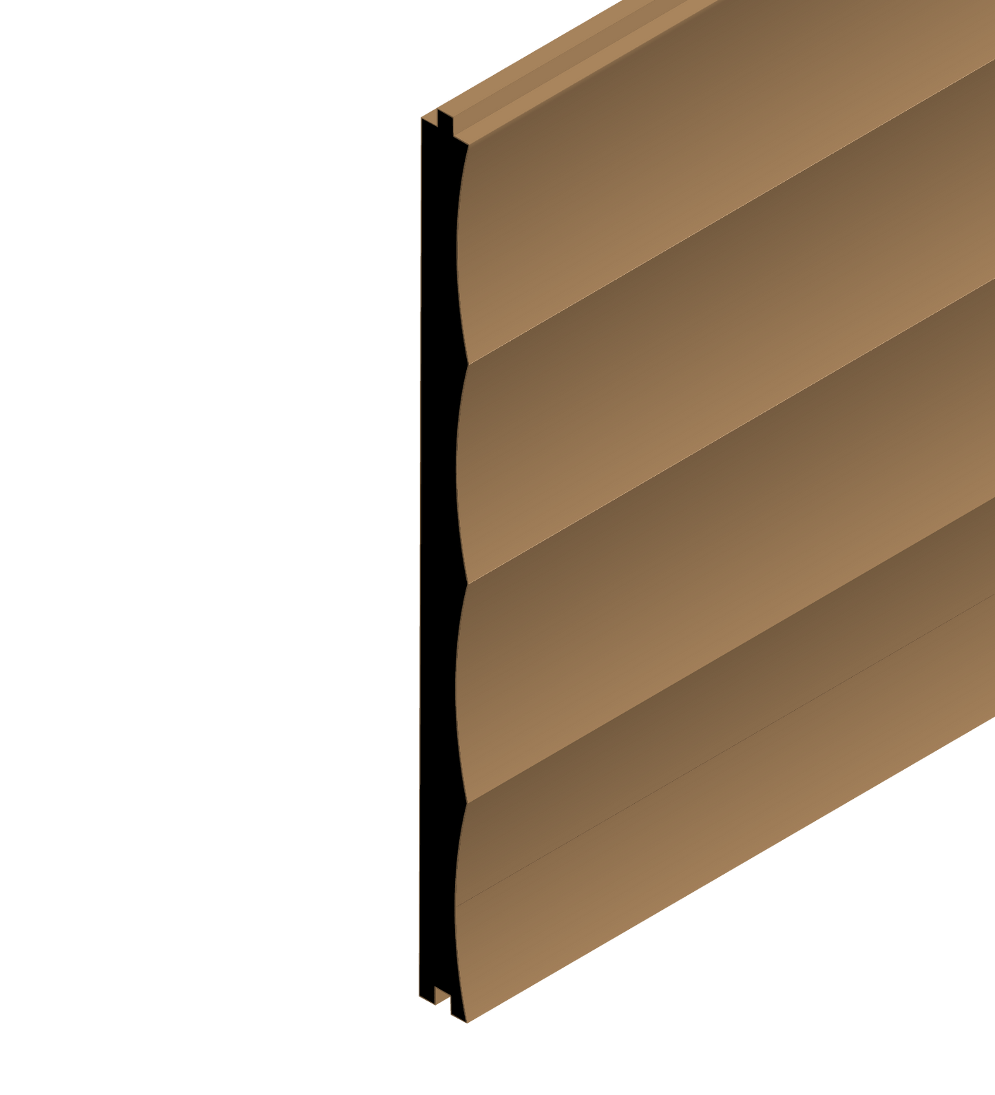WP-115 Fluted Radius 3" Face