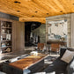 A home in Dallas, TX designed by Wernerfield Architects with Texas Post Oak paneling on the ceiling.