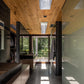 A home in Dallas, TX designed by Wernerfield Architects with Texas Post Oak paneling on the ceiling.